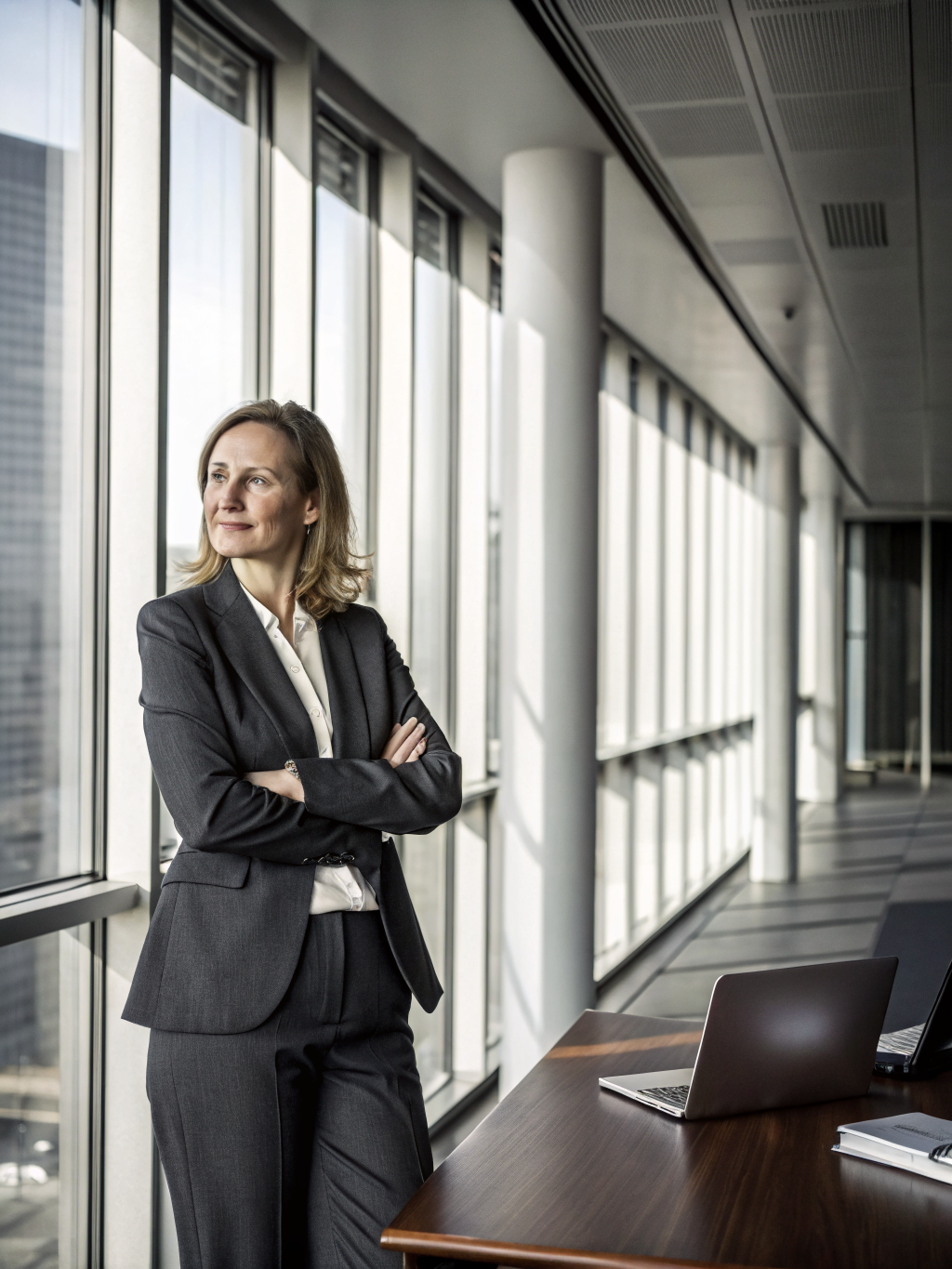 Claire Moreau Senior Associate in formal law office portrait