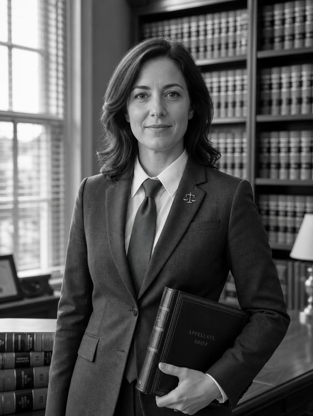 Eleanor Vance Senior Partner in formal legal attire